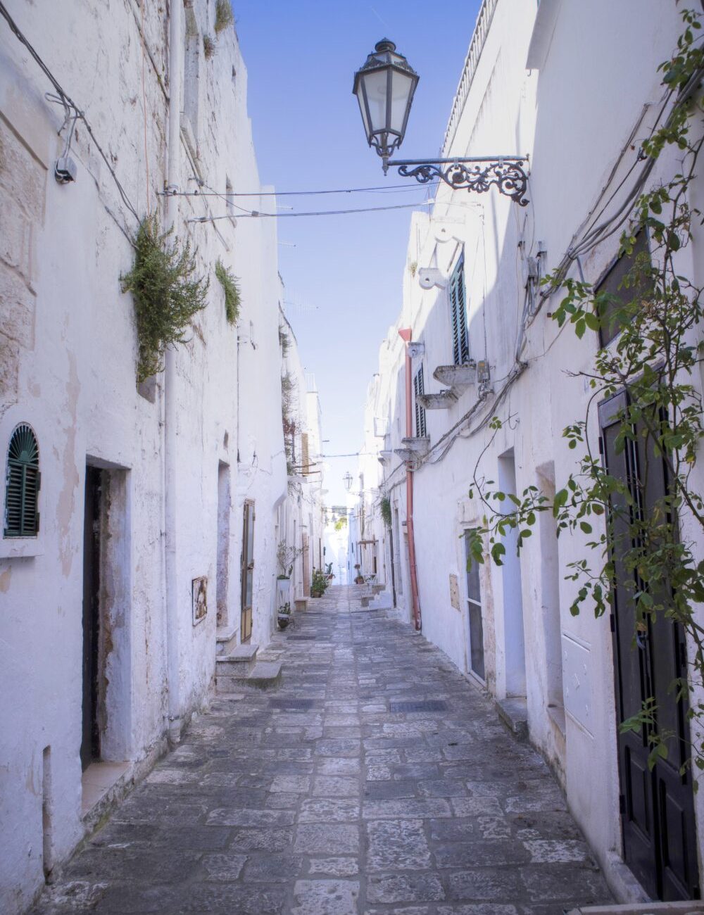 The white streets of Ostuni in Salento Puglia